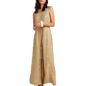 Anthropologie Sancia Sage Jumpsuit (Altered)